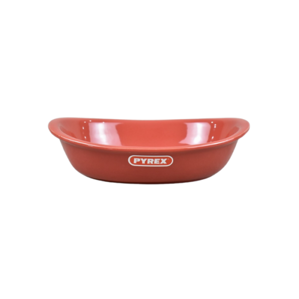 Plat ovale 26x18cm rouge suprême