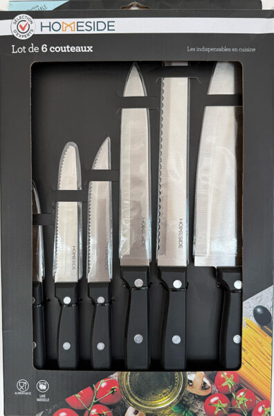 Lot de 6 couteaux HOMESIDE