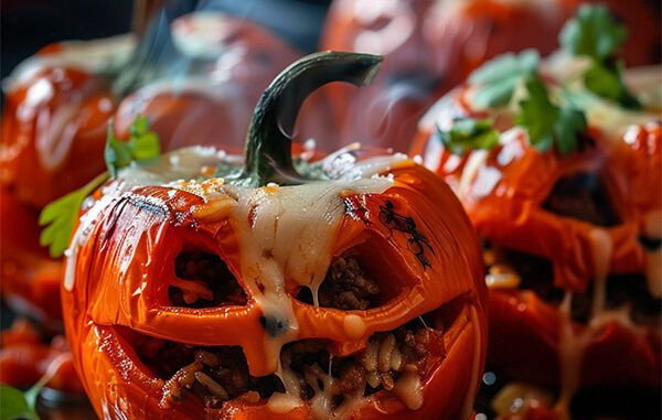 recette poivron boeuf halloween