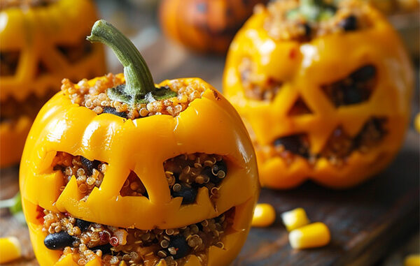 recette poivron halloween vege