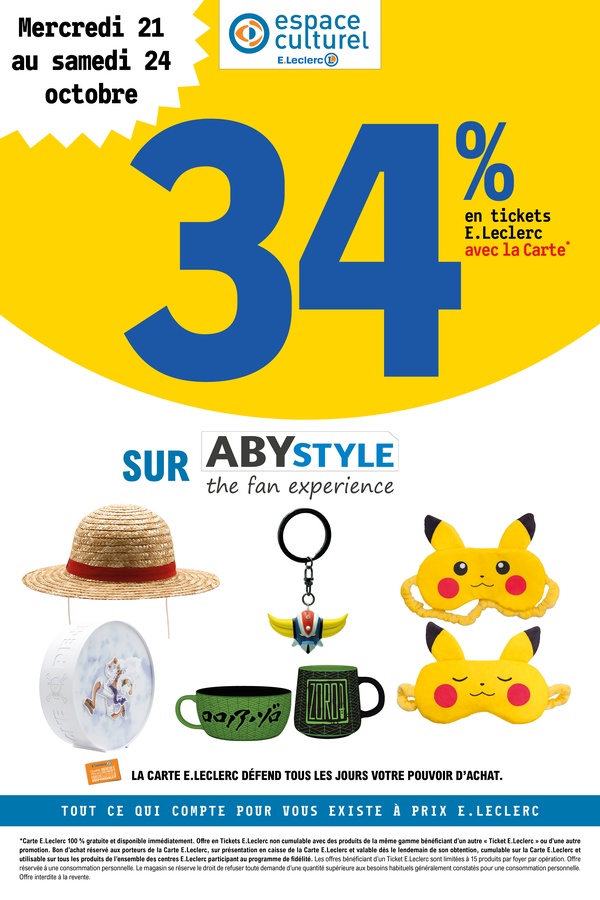ABYstyle — Du 21 au 24 octobre 2026