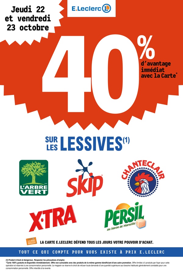 Lessives — Du 22 au 23 octobre 2026