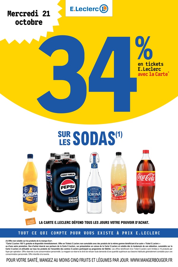 Sodas — Le 21 octobre 2026 uniquement