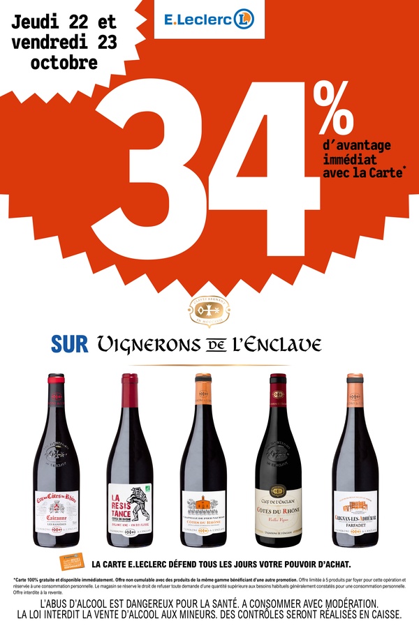 Vignerons de l’Enclave — Du 22 au 23 octobre 2026