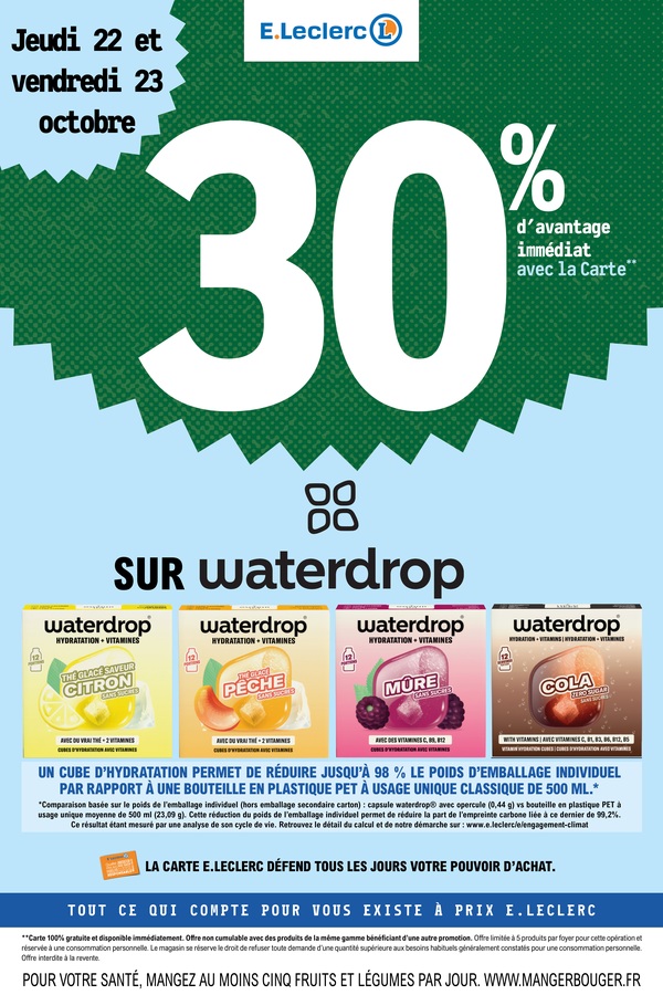 Waterdrop — Du 22 au 23 octobre 2026