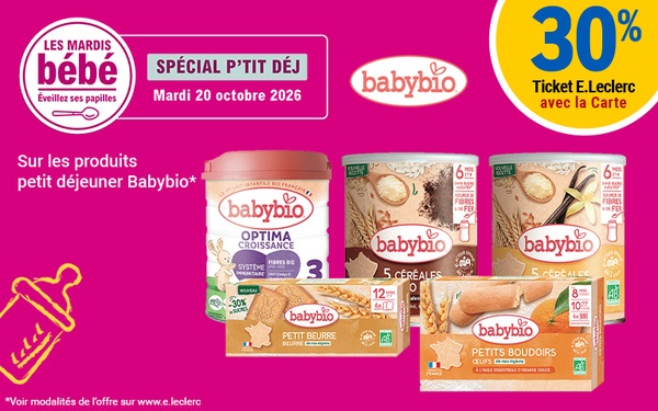 Babybio — Le 20 octobre 2026 uniquement